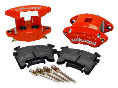 Wilwood 140-12097-R Red D154 Front Caliper Upgrade Kit for 1978-2003 GM Cars & Small Trucks