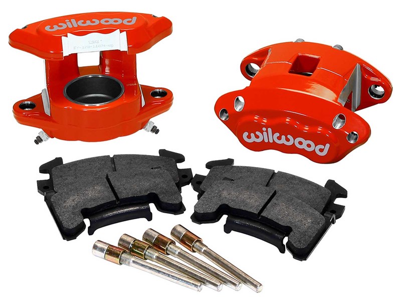 Wilwood 140-12097-R Red D154 Front Caliper Upgrade Kit for 1978-2003 GM Cars & Small Trucks