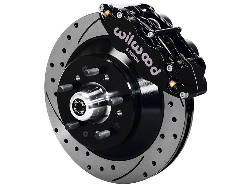 Wilwood 140-12278-D Superlite 6R Front 13" Big Brake Kit, Drilled, Black, 1973-1978 GM Cars