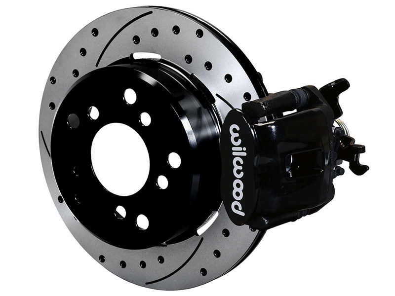 Wilwood 140-12363-D CPB 12.19" Rear Brake Kit W/Lines, Black, Drilled for Factory-5 T-Bird 8.8 IRS