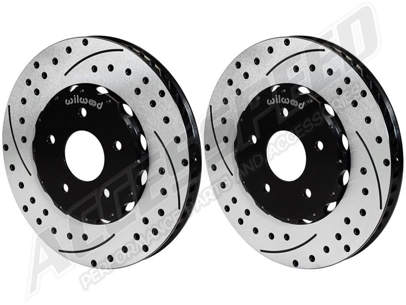 Wilwood 140-12496-D ProMatrix Front & Rear 14" 2-Piece Hat & Rotor Kit Drilled 2006-2013 Corvette