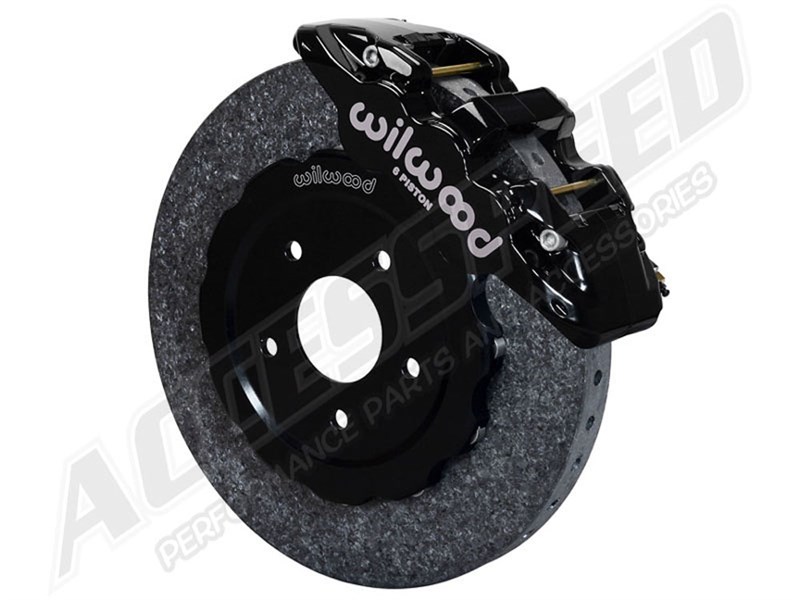 Wilwood 140-12756-CSIC AERO6 Dynamic Front Big Brake Kit,14" C/SiC, Black 2005-2014 Mustang