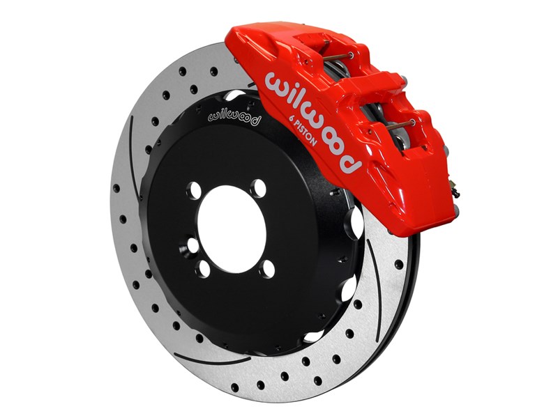 Wilwood 140-12767-DR Dynapro 6 Front 12-in Big Brake Kit Red Drilled 2012-2015 Fiat 500
