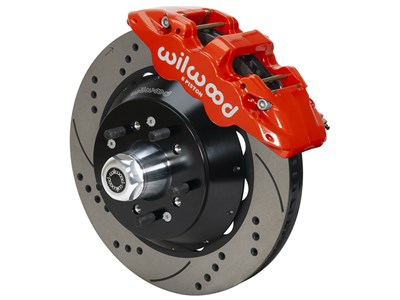 Wilwood 140-12824-DR AERO6 Front 14.25" Big Brake Kit Red Drilled 1997-2003 Ford F150 2WD