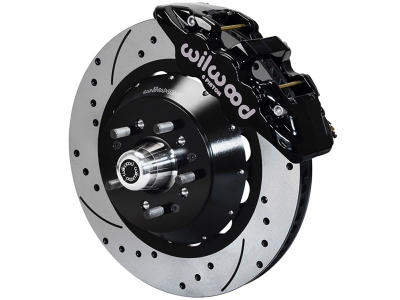 Wilwood 140-13226-D AERO6 Front Hub Big Brake Kit,14", Drilled TCI-IFS,71-78 (Pinto Based)