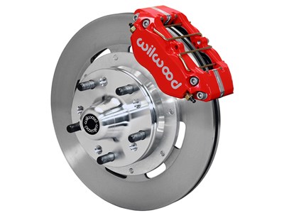 Wilwood 140-13344-R Dynapro DB 12.19" Front Hub Brake Kit, Red, 1963-1970 Ford Cars
