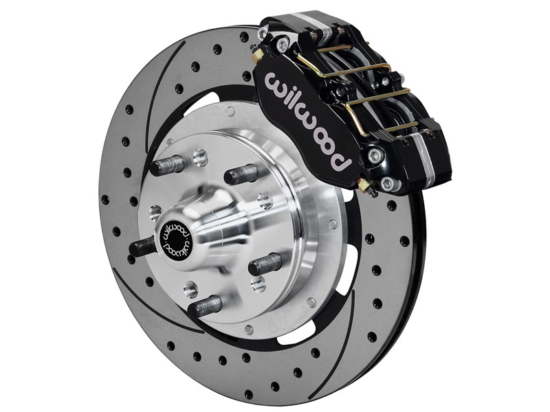 Wilwood 140-13345-D DP-DB Pro-Series 11" Front Brake Kit Drilled Black, Art Morrison & Roadster Sho
