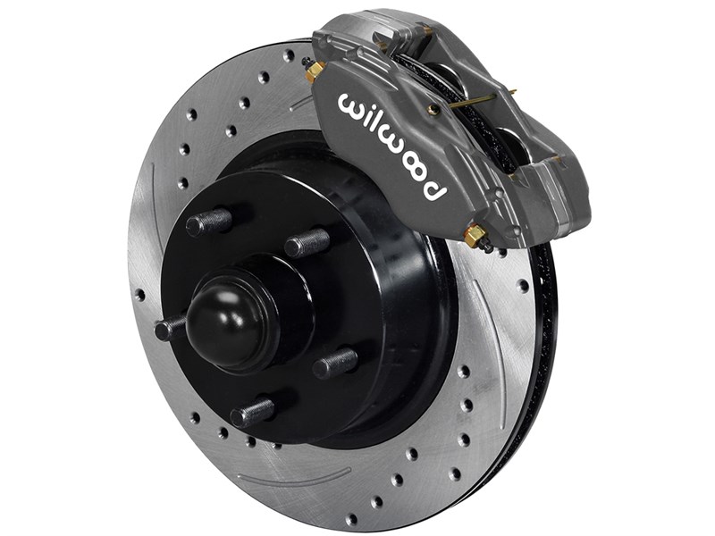 Wilwood 140-13653-D Dynalite 11" Front Hub Big Brake Kit, Gray, Drilled, 1960-1968 Ford & Mercury