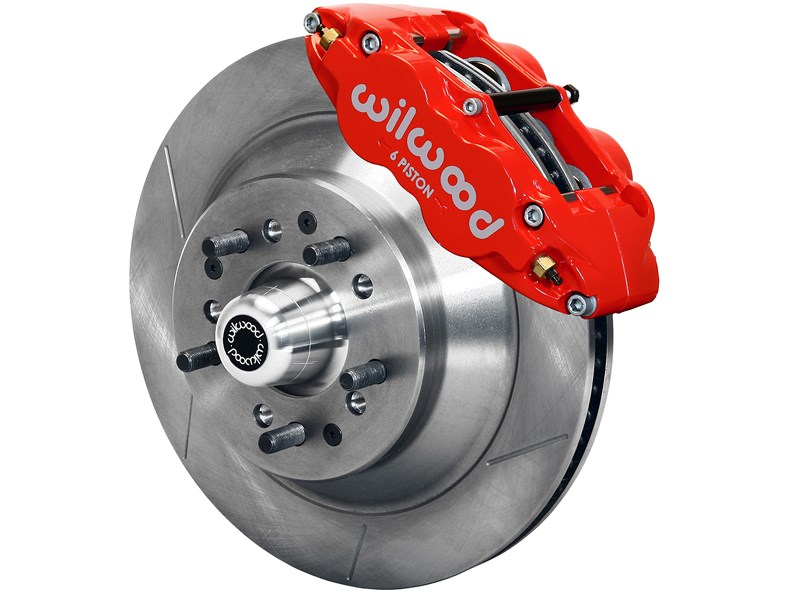 Wilwood 140-13654-R Superlite 6R Front 13" Big Brake Kit, Slotted, Red, 1957-1968 Ford Cars