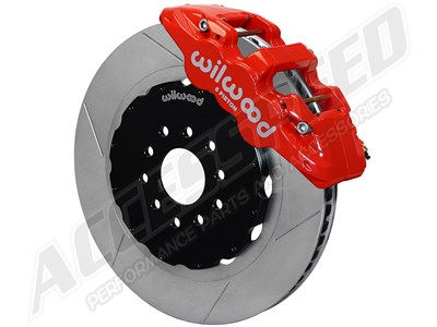 Wilwood 140-13697-R Red AERO6 Front Big Brake Kit With Slotted 14.25" Rotors 2014-2019 Corvette C7