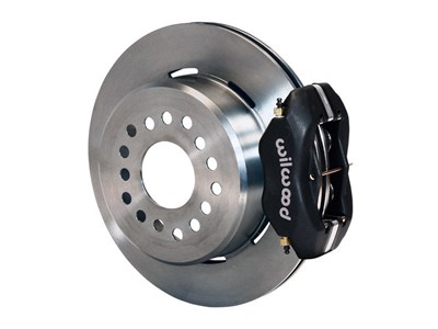 Wilwood 140-13719 Rear 12" Dynalite Big Brake Kit Black Calipers 2.5" Offset Ford 8.8 Special Flang