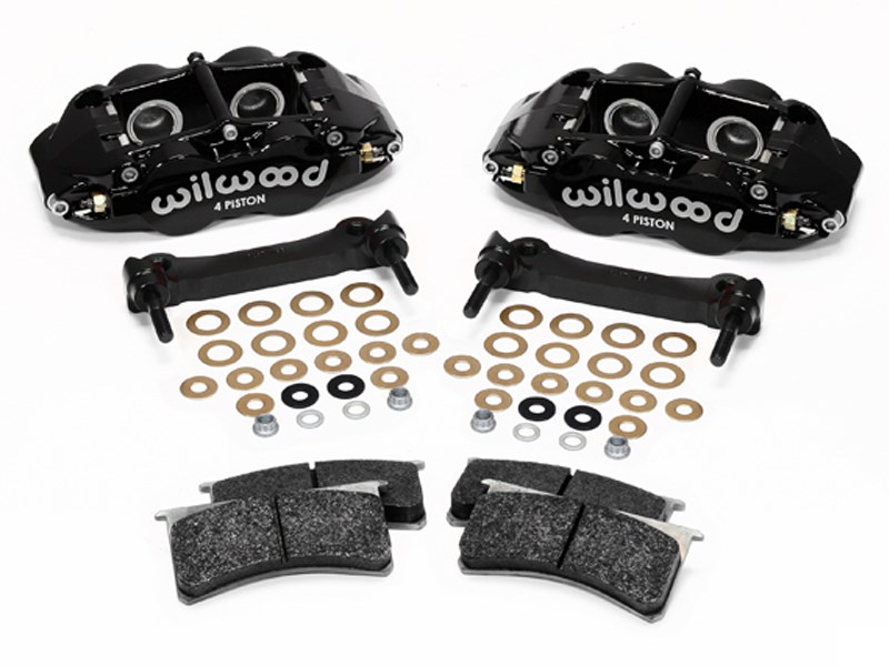 Wilwood 140-14026 Rear Superlite SL4R Black Caliper and Bracket Upgrade Kit 1997-2013 Corvette C5/C