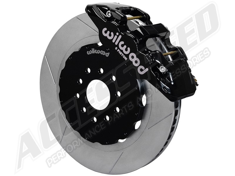 Wilwood 140-14067 Front AERO6 Black Slotted Big Brake Kit 2012-2016 Charger/Challenger/300C