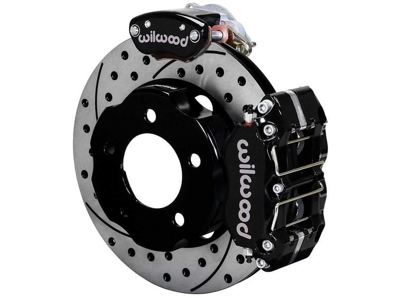 Wilwood 140-14089-D DPR/MC4 11" Rear Brake Kit W/Lines, Black, Drilled for Factory-5 T-Bird 8.8 IRS