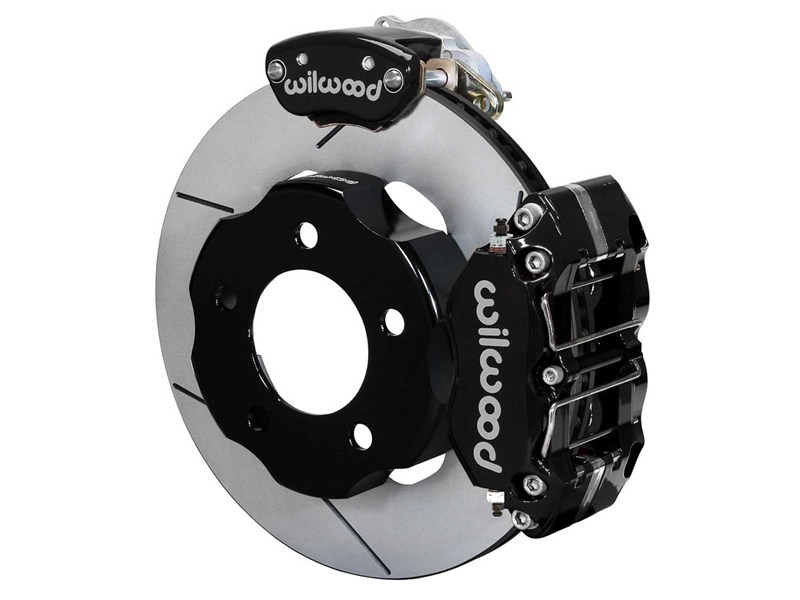 Wilwood 140-14089 DPR/MC4 11" Rear Brake Kit W/Lines, Black, Slotted for Factory-Five 8.8 T-Bird IRS
