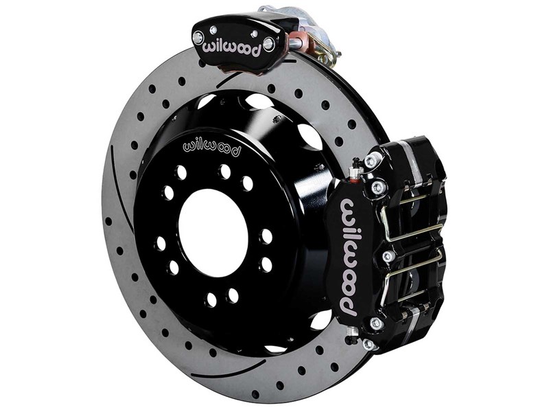 Wilwood 140-14090-D DPR/MC4 13" Rear Brake Kit W/Lines, Black, Drilled for Factory-5 T-Bird 8.8 IRS