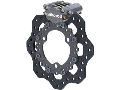 Wilwood 140-14341 Dynapro Single Front Dirt Modified Brake Kit 11.75" Scalloped Steel Rotor