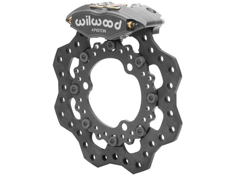 Wilwood 140-14342 Powerlite Front Dirt Modified Brake Kit 11.75" Scalloped Steel Rotor