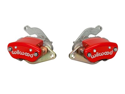 Wilwood 140-14415-R MC4 Rear Pro Street Parking Brake Upgrade Kit with Red Calipers