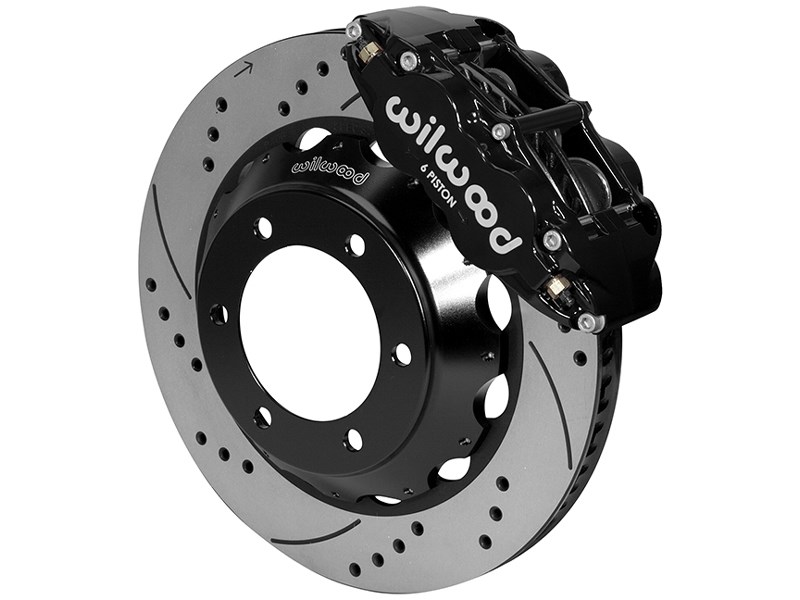 Wilwood 140-14577-D SL6R 13" Front Big Brake Kit, Black, Drilled, 2005-2017 Tacoma FJ 4Runner GX460