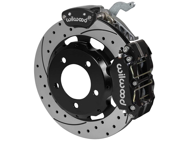 Wilwood 140-14640-D NDPR/MC4 12.19" Rear Big Brake Kit W/Lines, Black, Drilled for Backdraft