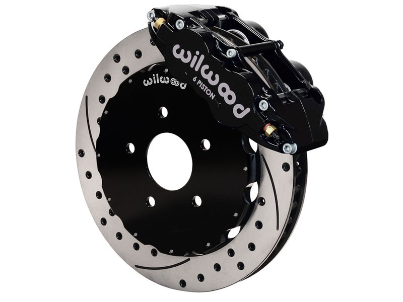Wilwood 140-14680-D Superlite 6 Front 13" Big Brake Kit Black Drilled 2003-2011 Ford Crown Victoria