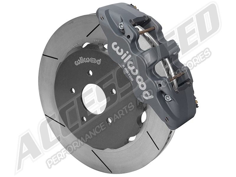 Wilwood 140-14816 AERO6-ST 14" Front Race Big Brake Kit Slotted, Gray Anodized, 2003-2009 350Z & G3