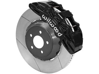Wilwood 140-14925 Speed Xtreme Front 15" SX6R Big Brake Kit, Black Calipers, Slotted 2015-up Mustan