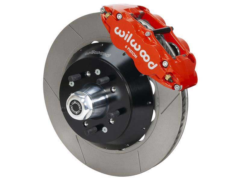 Wilwood 140-15200-R SL6R Front 14" Big Brake Hub Kit Red Slotted 1965-1972 CDP C Body
