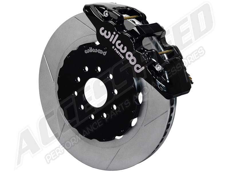 Wilwood 140-15305 AERO6 Front 14" Big Brake Kit Black Slotted 1963-1987 C-10 w/Wilwood Pro Spindles