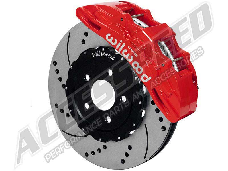 Wilwood 140-15311-DR Speed Xtreme SX6R Front 15" Big Brake Kit Red Drilled 2005-2013 Corvette C6