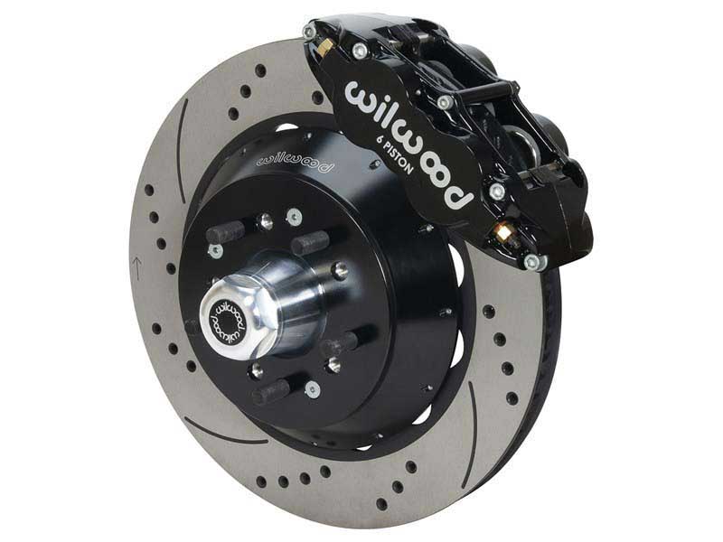 Wilwood 140-15409-D SL6R-DS Front 14" Brake Hub Kit Black Drilled 67-69 Camaro 64-72 Chevelle Nova