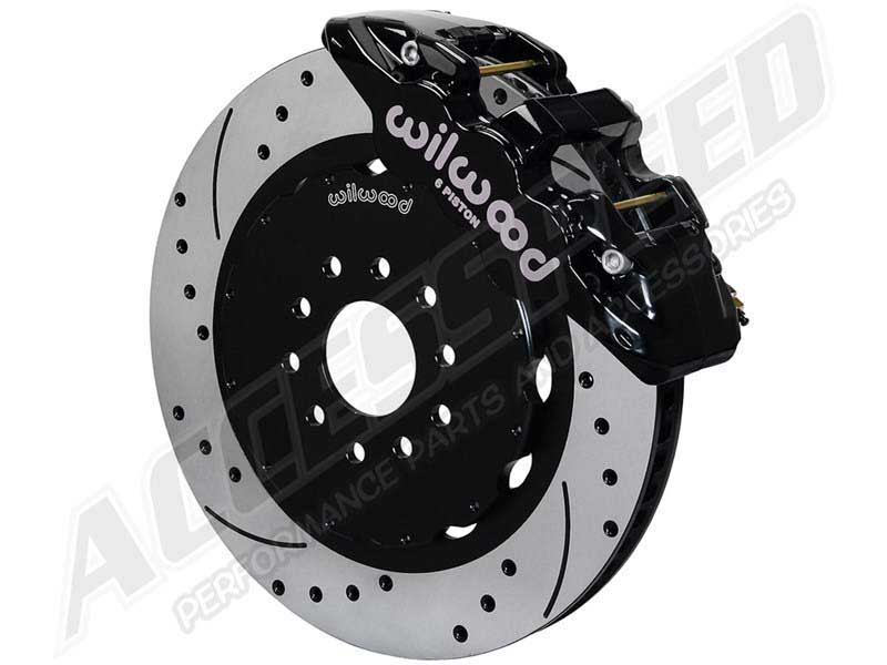 Wilwood 140-15473-D AERO6 Front Big Brake Kit, 14.25-in Drilled, Black 2008-2011 Toyota Land Cruise