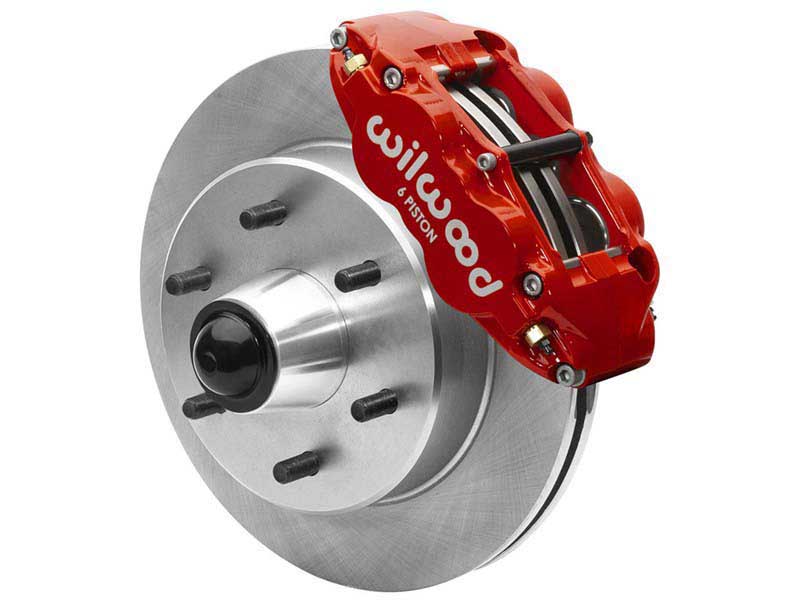 Wilwood 140-15944-R SL6R 12" Front Big Brake Kit, Red, 1963-87 GM C10/C15 W/Drop Spindle