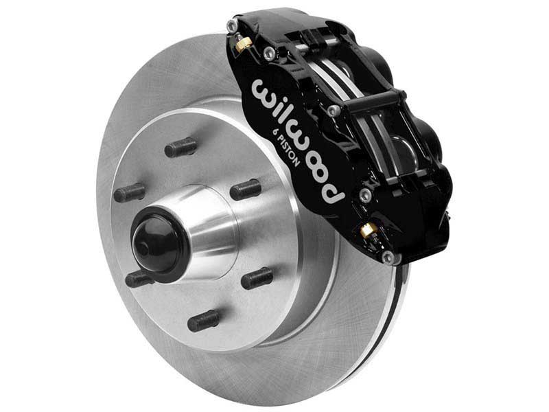 Wilwood 140-15944 SL6R 12-in Front Big Brake Kit, Black, 1963-87 GM C10/C15 W/Drop Spindle