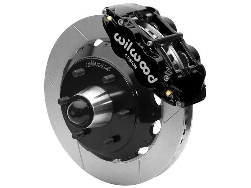 Wilwood 140-15945 SL6R 13-in Front Big Brake Kit, Black, 1963-1987 GM C10/C15 W/Drop Spindle