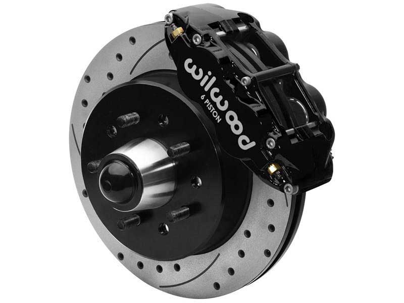 Wilwood 140-15948-D FNSL6R Front Big Brake Kit,12" Drilled Drop Spindle 88-98 C10 5x4.75/5.0"
