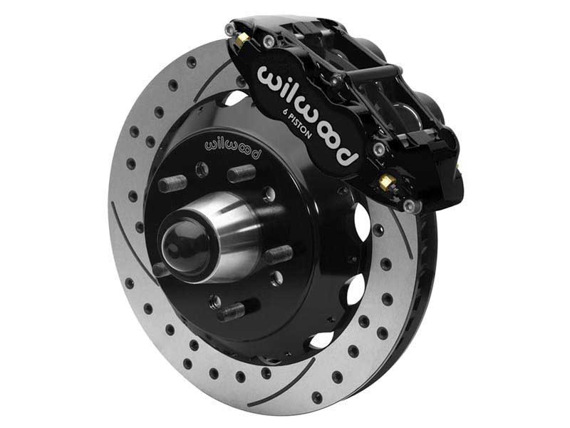 Wilwood 140-15950-D FNSL6R Front Big Brake Kit,14", Drilled Drop Spindle GM 88-98 C10 5x4.75/5.0"