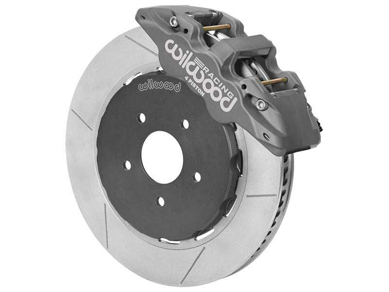 Wilwood 140-16181 AERO4-ST Front Lug Drive 14" Race Big Brake Kit, Ano Gray 1997-13 Corvette C5/C6