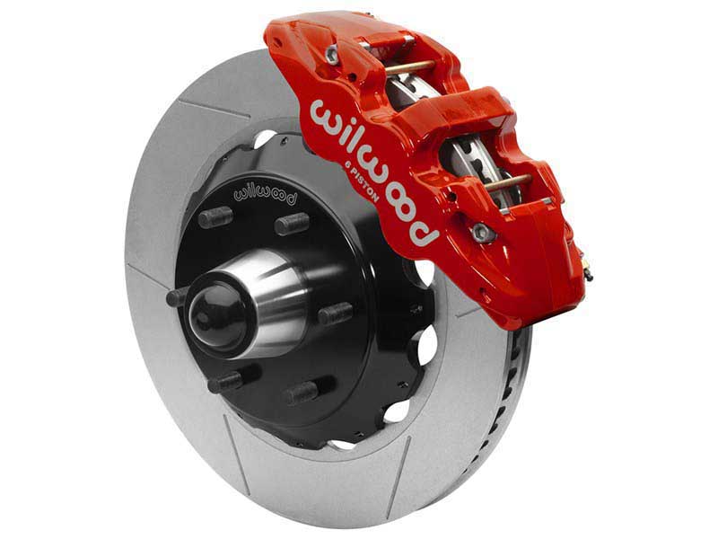 Wilwood 140-16459-R AERO6 Front Hub Big Brake Kit,14"-Red Chevy C-10 60-87 CPP Drop Spindle 6-Lug