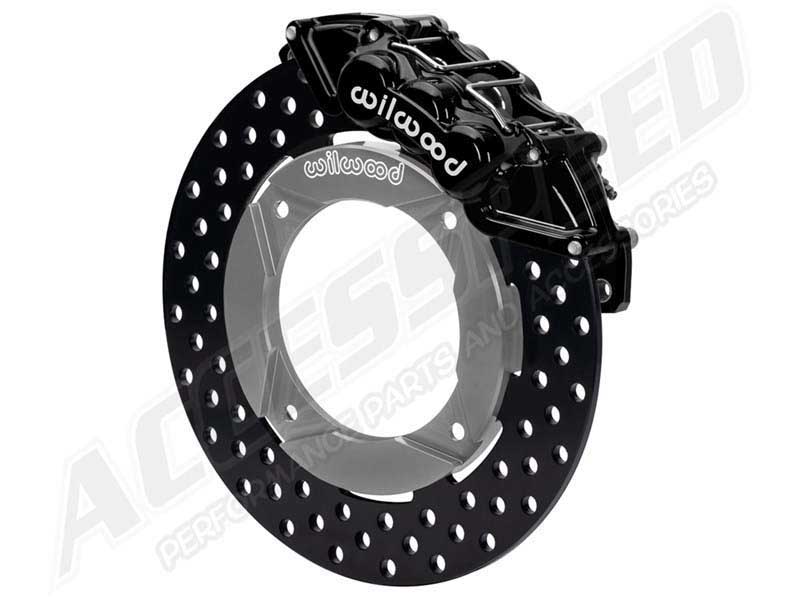 Wilwood 140-16632-D Front UTV6 Big Brake Kit Black Drilled Rotors, 2014-up Polaris RZR XP 1000 & RS1