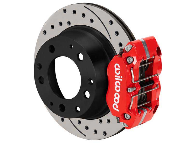 Wilwood 140-16682-DR NDPR 11.42" Rear Big Brake Kit With Lines, Drilled, Red, 1984-1989 Porsche 911
