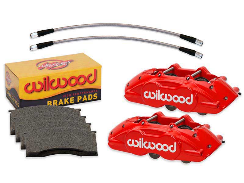 Wilwood 140-16799-R Red D11 Front Caliper Kit 1965-1967 Mustang Cougar Fairlane Ranchero Falcon
