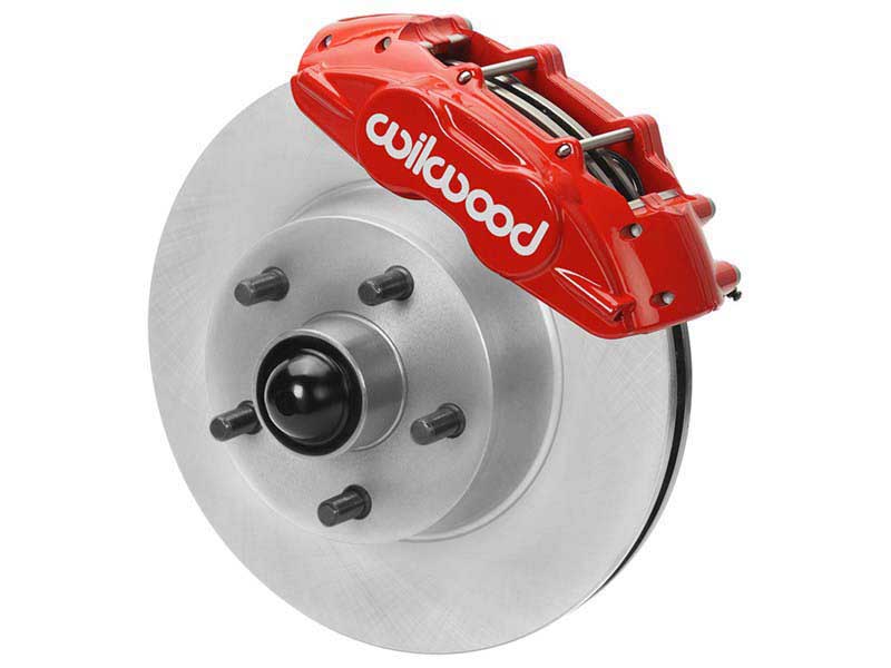 Wilwood 140-16801-R Red D11 Front Big Brake Kit, 1965-1967 Mustang Cougar Fairlane Ranchero Falcon