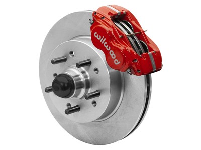 Wilwood 140-16906-R FDL-M Front 11.5" Rotor & Hub Kit, Red, 1955-1957 Chevy WWE Tri Five ProSpindle