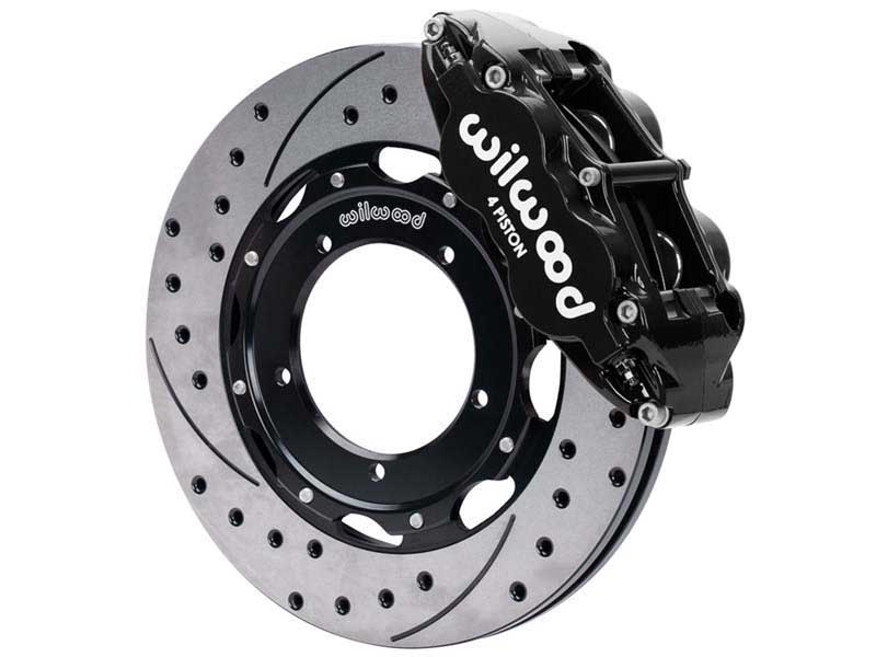Wilwood 140-16937-D FNSL4R Front Kit, 12.19", Drilled, Black for 1969-1974 Porsche 911 w/3" MT