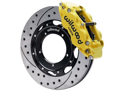 Wilwood 140-16937-DY FNSL4R Front Kit, 12.19", Drilled, Yellow for 1969-1974 Porsche 911 w/3" MT