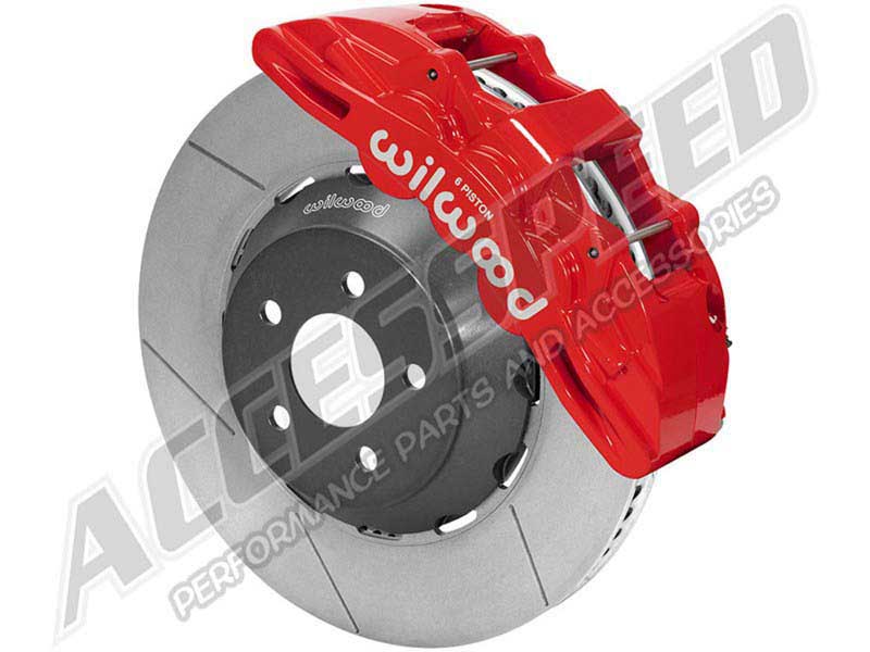 Wilwood 140-17004-R Speed Xtreme SX6R Front 15" Big Brake Kit Red Slotted for 2020-up Corvette C8