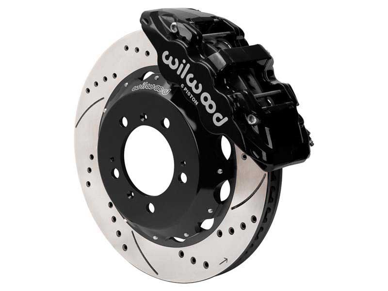 Wilwood 140-17100-D AERO6 Front Hat Kit,14.00, Drilled, 1999-2004 Porsche 911 w/Lines