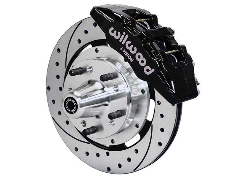 Wilwood 140-17321-D Dynapro 12" Front Big Brake Kit, Drilled, Black, CDP 73-83 A,B,E,F,J Body w/Disc